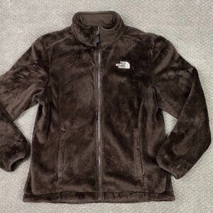 The North Face Osito Fleece Jacket Women's Large Brown Full Zip Osito 2 AAHY